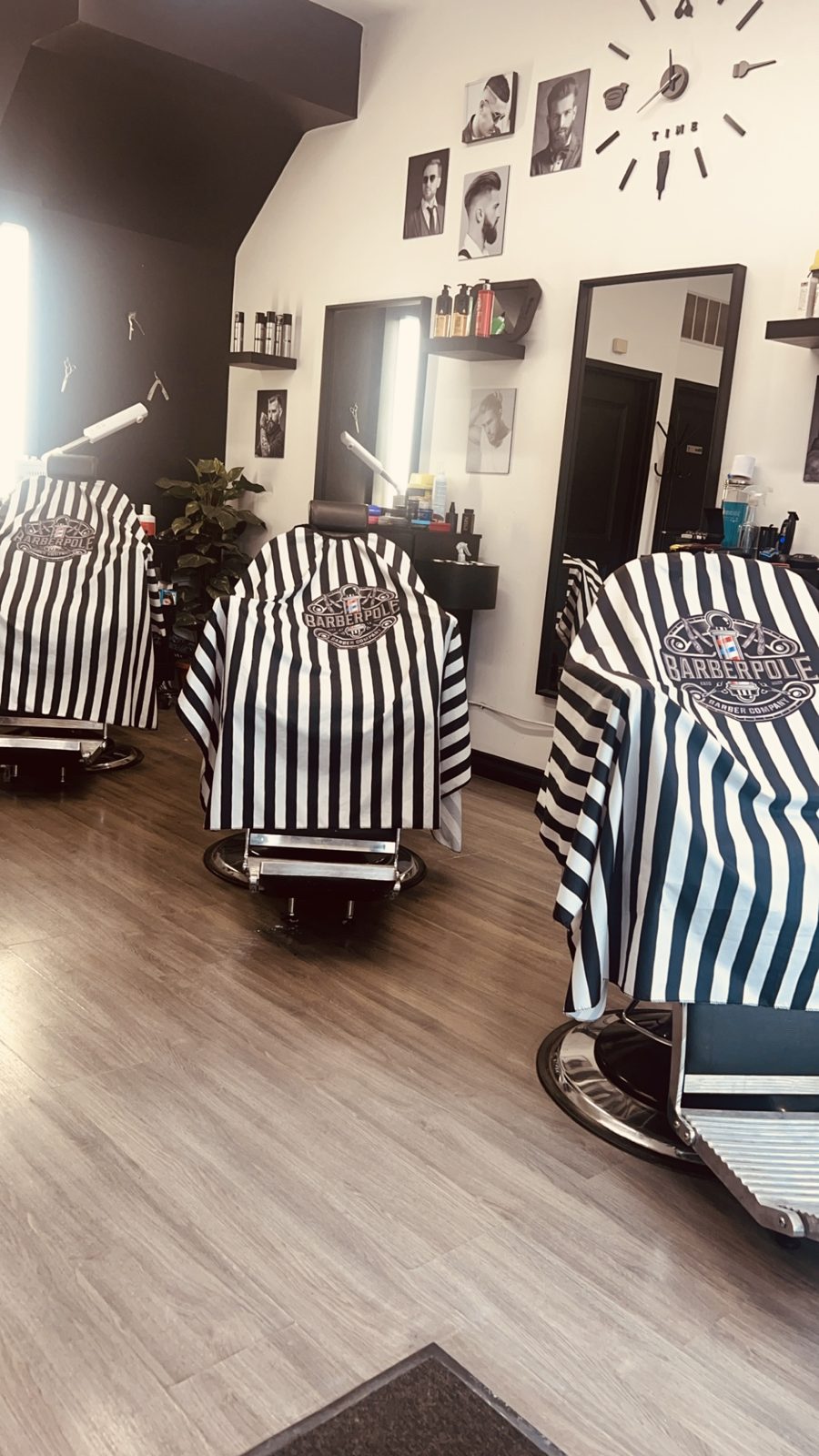 Barber chairs inside VIP Cutz